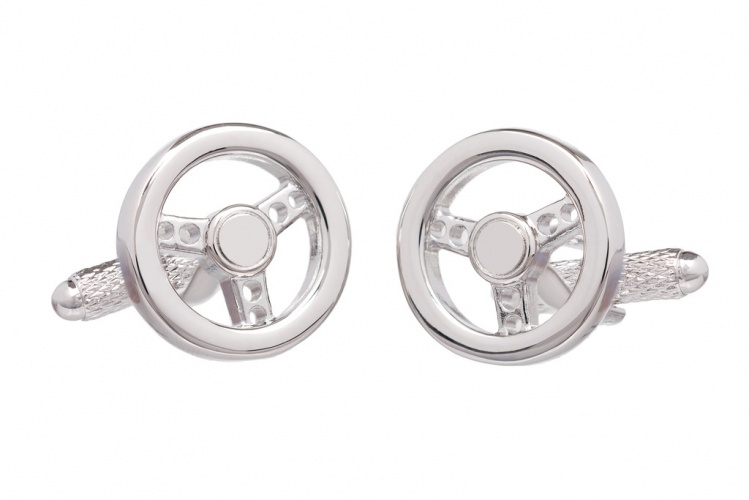 Car Steering Wheel Cufflinks